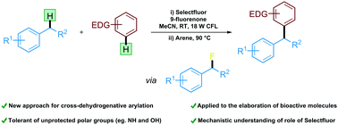 Graphical abstract: Transition metal-free cross-dehydrogenative arylation of unactivated benzylic C–H bonds