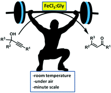 Graphical abstract: Deep eutectic solvent-catalyzed Meyer–Schuster rearrangement of propargylic alcohols under mild and bench reaction conditions