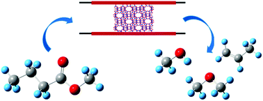 Graphical abstract: Catalytic combustion of methyl butanoate over HZSM-5 zeolites