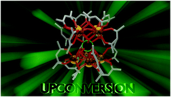 Graphical abstract: Upconversion in molecular hetero-nonanuclear lanthanide complexes in solution