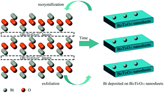 Graphical abstract: Hydrothermal synthesis of Bi@Bi4Ti3O12 nanosheets with enhanced visible-light photocatalytic activity