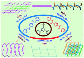Graphical abstract: Structural diversity and modification in Ni(ii) coordination polymers: a peculiar phenomenon of reversible structural transformation between a 1D ladder and 2D layer
