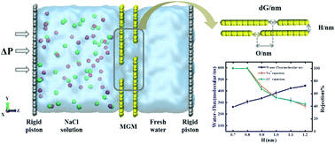 Graphical abstract: Atomistic insights into the separation mechanism of multilayer graphene membranes for water desalination