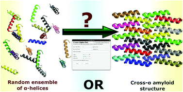 Graphical abstract: Exploring the candidates for a new protein folding – cross-α amyloid – in available protein databases