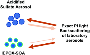 Graphical abstract: Decrease in sulfate aerosol light backscattering by reactive uptake of isoprene epoxydiols