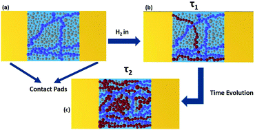 Graphical abstract: Thickness induced metal to insulator charge transport and unusual hydrogen response in granular palladium nanofilms