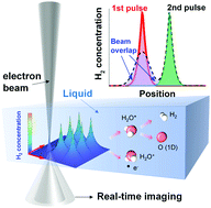 Graphical abstract: Controlling radiolysis chemistry on the nanoscale in liquid cell scanning transmission electron microscopy