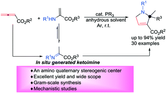 Graphical abstract: Phosphine-catalyzed [3 + 2] annulation of 2-aminoacrylates with allenoates and mechanistic studies