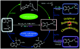 Graphical abstract: Theoretical elucidation of the multi-functional synthetic methodology for switchable Ni(0)-catalyzed C–H allylations, alkenylations and dienylations with allenes