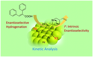 Graphical abstract: Kinetic analysis of the asymmetric hydrogenation of (E)-2,3-diphenylpropenoic acid over cinchonidine derivative-modified Pd/C: quinoline ring modification