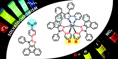 Graphical abstract: Luminescent organic dyes containing a phenanthro[9,10-D]imidazole core and [Ir(N^C)(N^N)]+ complexes based on the cyclometalating and diimine ligands of this type