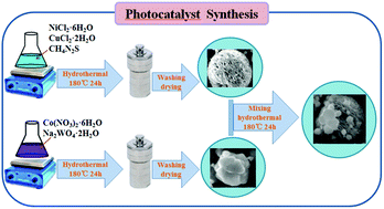 Graphical abstract: A Z-type heterojunction of bimetal sulfide CuNi2S4 and CoWO4 for catalytic hydrogen evolution