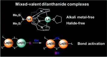 Graphical abstract: Alkali-metal- and halide-free dinuclear mixed-valent samarium and europium complexes