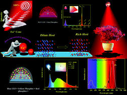 Graphical abstract: Zero-concentration quenching: a novel Eu3+ based red phosphor with non-layered crystal structure for white LEDs and NaSrY(MoO4)3:Sm3+ based deep-red LEDs for plant growth