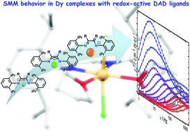 Graphical abstract: Single-molecule magnet behavior in heterolopetic Dy3+-chloro-diazabutadiene complexes: influence of the nuclearity and ligand redox state