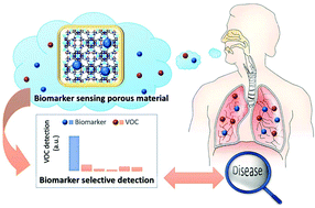 Graphical abstract: Porous materials applied to biomarker sensing in exhaled breath for monitoring and detecting non-invasive pathologies