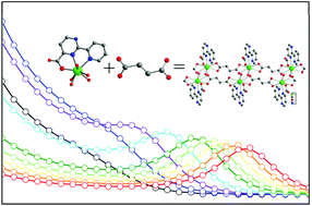 Graphical abstract: The construction of dynamic dysprosium-carboxylate ribbons by utilizing the hybrid-ligand conception