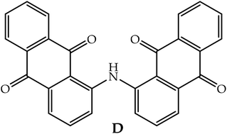 Graphical abstract: A chromo-fluorogenic probe for detecting water traces in aprotic solvents based on C2-symmetry dianthrimide–hydroxide complexes: experimental and theoretical studies