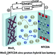 Graphical abstract: Naphthalene dianhydride organic anode for a ‘rocking-chair’ zinc–proton hybrid ion battery