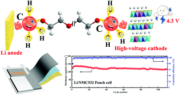 Graphical abstract: Determining the limiting factor of the electrochemical stability window for PEO-based solid polymer electrolytes: main chain or terminal –OH group?