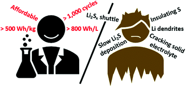 Graphical abstract: The Dr Jekyll and Mr Hyde of lithium sulfur batteries