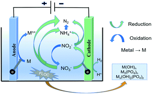 Graphical abstract: Electrochemical simultaneous denitrification and removal of phosphorus from the effluent of a municipal wastewater treatment plant using cheap metal electrodes