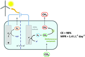 Graphical abstract: In situ electrochemical H2 production for efficient and stable power-to-gas electromethanogenesis