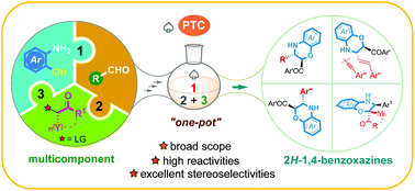 Graphical abstract: A transition-metal-free multicomponent reaction towards constructing chiral 2H-1,4-benzoxazine scaffolds