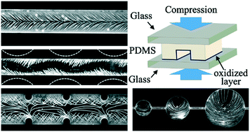 Graphical abstract: Ordered surface crack patterns in situ formed under confinement on fluidic microchannel boundaries in polydimethylsiloxane