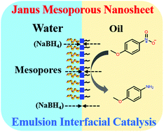 Graphical abstract: Stimuli-responsive Janus mesoporous nanosheets towards robust interfacial emulsification and catalysis