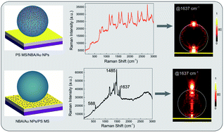 Graphical abstract: Selectively enhanced Raman/fluorescence spectra in photonic–plasmonic hybrid structures