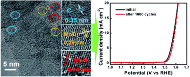 Graphical abstract: Molybdenum oxynitride nanoparticles on nitrogen-doped CNT architectures for the oxygen evolution reaction