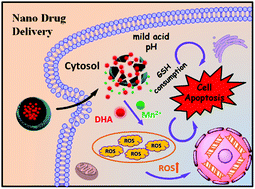 Graphical abstract: A glutathione-depleted prodrug platform of MnO2-coated hollow polydopamine nanospheres for effective cancer diagnosis and therapy