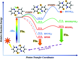 Graphical abstract: Effect of number and different types of proton donors on excited-state intramolecular single and double proton transfer in bipyridine derivatives: theoretical insights