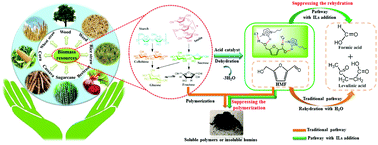 Graphical abstract: Sugar dehydration to 5-hydroxymethylfurfural in mixtures of water/[Bmim]Cl catalyzed by iron sulfate