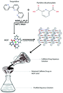 Graphical abstract: Solvothermal synthesis and characterization of novel [Ni(ii)(Tpy)(Pydc)]·2H2O metal–organic framework as an adsorbent for the uptake of caffeine drug from aqueous solution