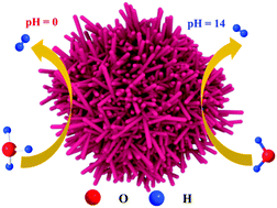 Graphical abstract: Facile fabrication of hierarchical Rh2Ir alloy nanodendrites with excellent HER performance in a broad pH range