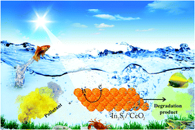 Graphical abstract: Unravelling the visible light-assisted catalytic prowess of an n–n type In2S3/CeO2 Z-scheme heterojunction towards organic and inorganic water pollution mitigation