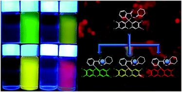 Graphical abstract: Four xanthene–fluorene based probes for the detection of Hg2+ ions and their application in strip tests and biological cells