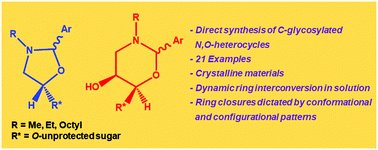 Graphical abstract: Amphipathic 1,3-oxazolidines from N-alkyl glucamines and benzaldehydes: stereochemical and mechanistic studies