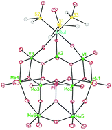 Graphical abstract: Ruthenium(ii)-supported phosphovanadomolybdates [Ru(dmso)3PMo6V3O32]6− and [Ru(PMo6V3O32)2]14−, and their use as heterogeneous catalysts for oxidation of alcohols