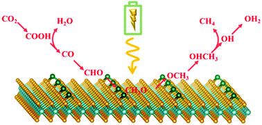 Graphical abstract: Regulating the electronic properties of MoSe2 to improve its CO2 electrocatalytic reduction performance via atomic doping