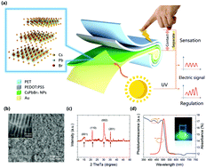 Graphical abstract: Bio-inspired smart electronic-skin based on inorganic perovskite nanoplates for application in photomemories and mechanoreceptors