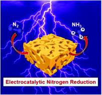 Graphical abstract: Electroreduction of nitrogen to ammonia on nanoporous gold