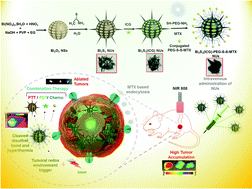 Graphical abstract: Redox/photo dual-responsive, self-targeted, and photosensitizer-laden bismuth sulfide nanourchins for combination therapy in cancer
