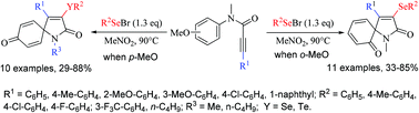 Graphical abstract: Selenium-promoted electrophilic cyclization of arylpropiolamides: synthesis of 3-organoselenyl spiro[4,5]trienones