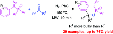 Graphical abstract: Microwave-assisted periselective annulation of triarylphosphenes with aldehydes and ketones