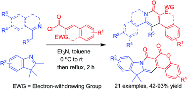 Graphical abstract: Construction of 2-pyridones via oxidative cyclization of enamides: access to Pechmann dye derivatives