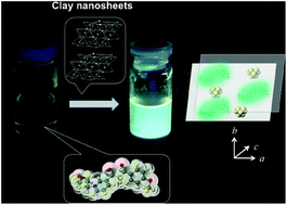 Graphical abstract: Electronic interactions between a quaternary pyridyl-β-diketonate and anionic clay nanosheets facilitate intense photoluminescence