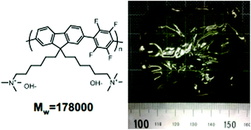 Graphical abstract: Highly conductive mechanically robust high Mw polyfluorene anion exchange membrane for alkaline fuel cell and water electrolysis application